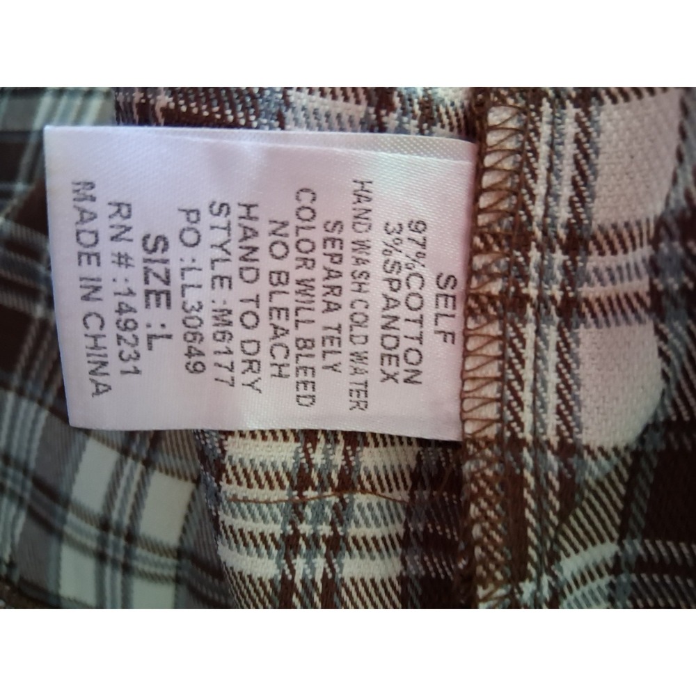 Kori Size‎ Large Plaid Mini Skirt Schoolgirl Preppy Dark Academia Grunge - Picture 6 of 6